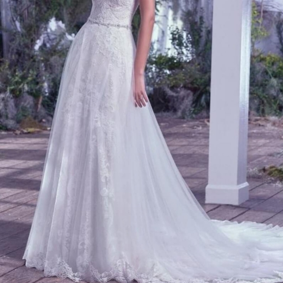 Winston Wedding Dress size 12 - Picture 2 of 8